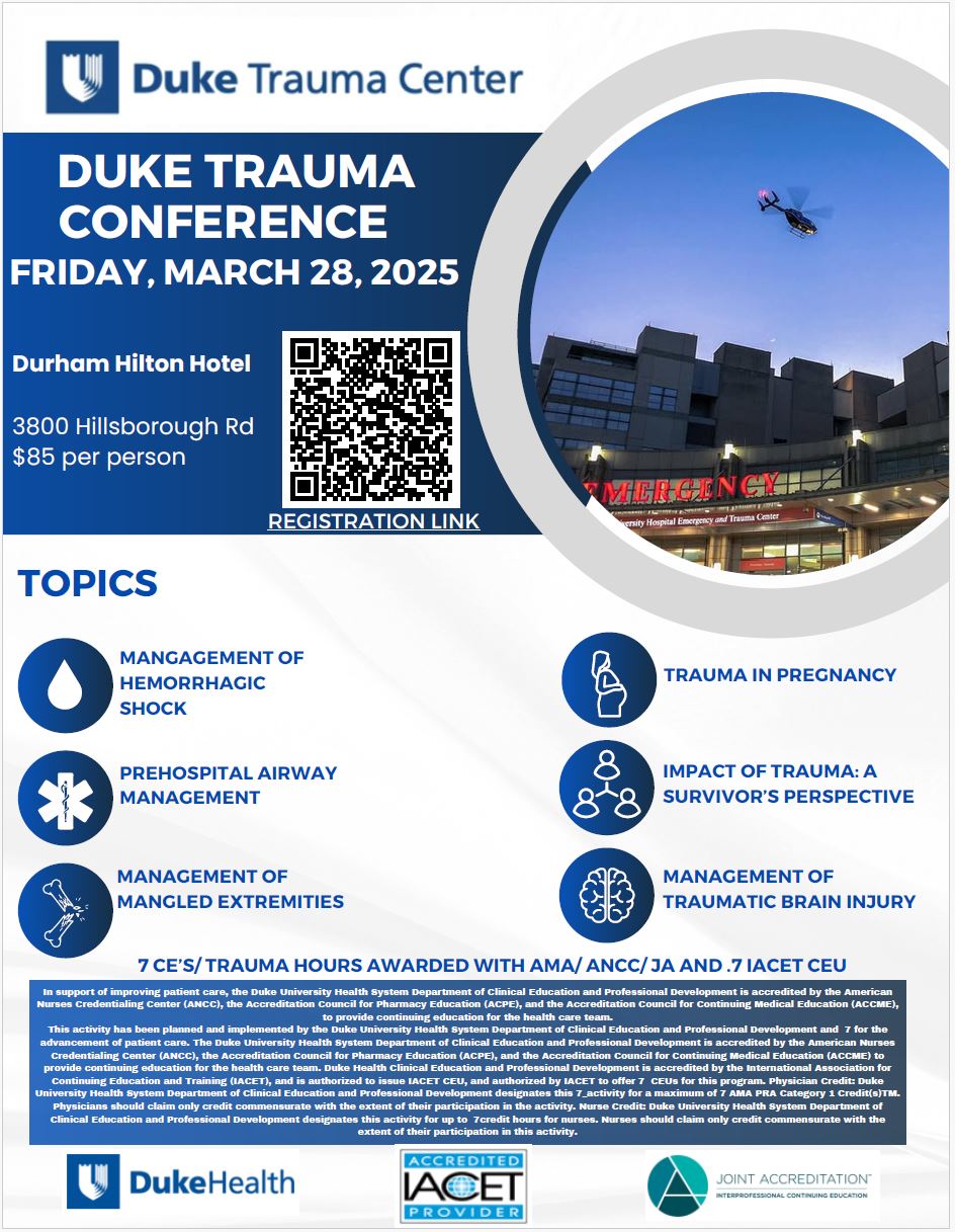 2025 Trauma Symposium Flyer